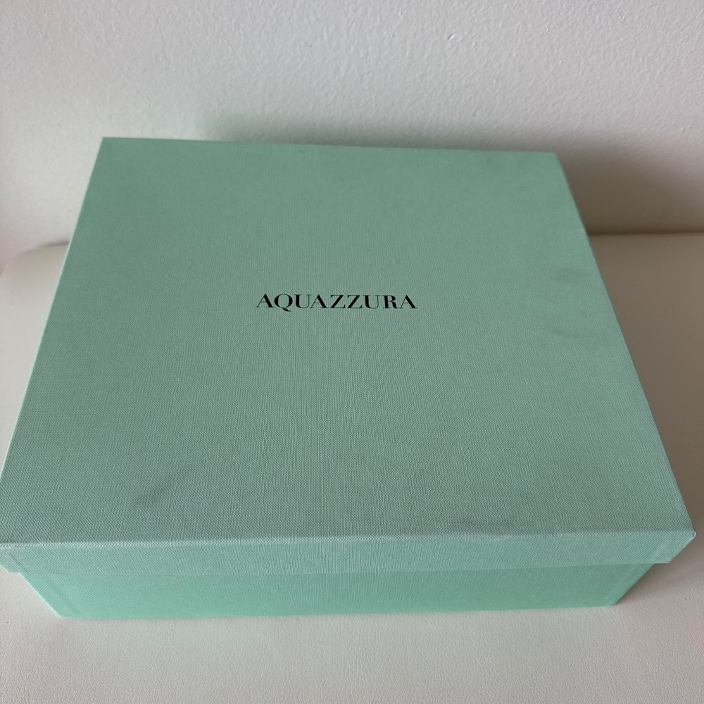 Authentic Aquazzura Luxury Designer Shoe Box & Tissue Paper Storage Replacement